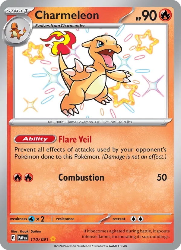 Charmeleon · Paldean Fates 110/91