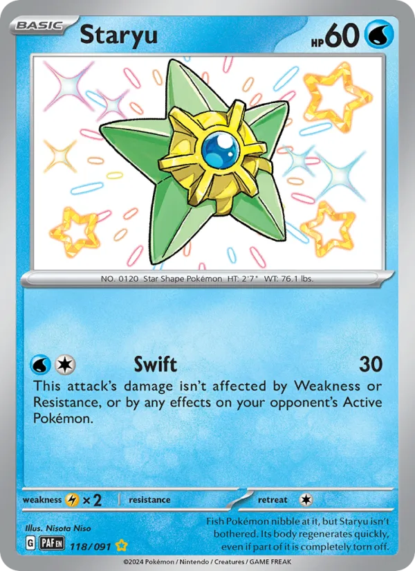Staryu · Paldean Fates 118/91