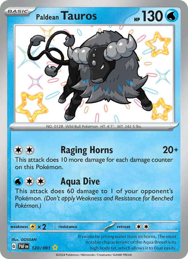 Paldean Tauros · Paldean Fates 120/91