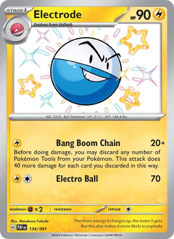 Electrode · Paldean Fates 134/91