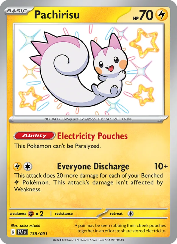 Pachirisu · Paldean Fates 138/91