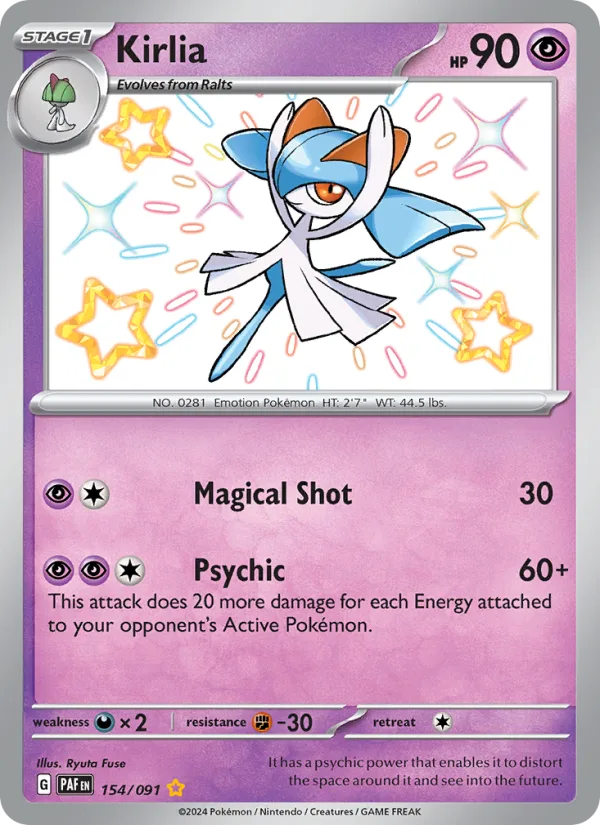 Kirlia · Paldean Fates 154/91