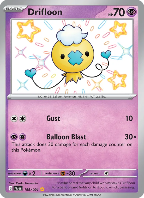 Drifloon · Paldean Fates 155/91