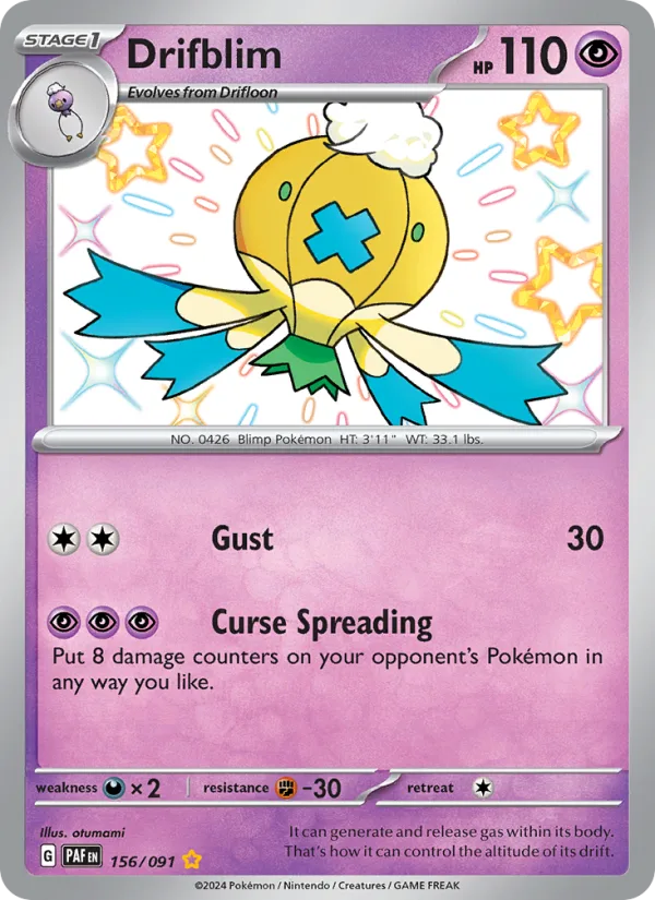 Drifblim · Paldean Fates 156/91
