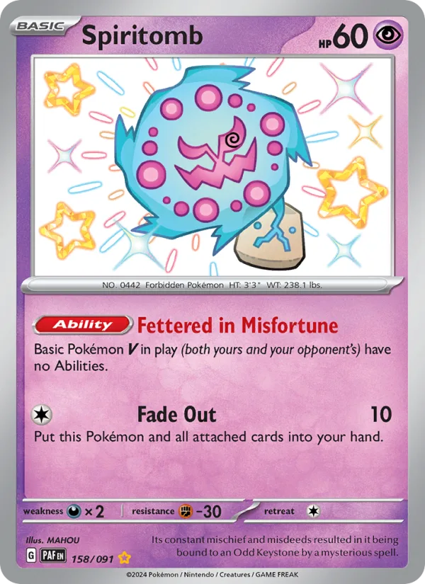 Spiritomb · Paldean Fates 158/91