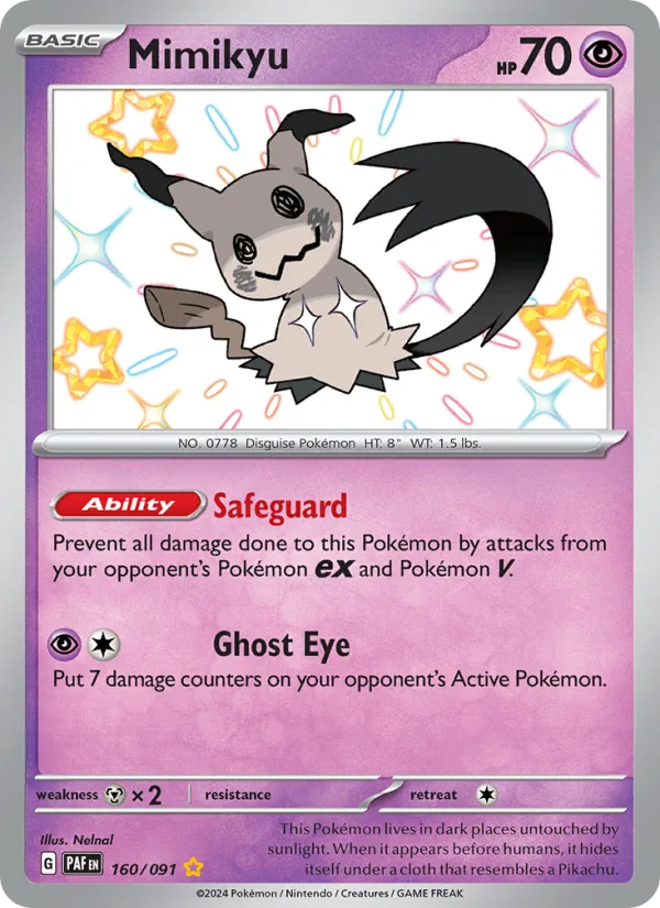 Mimikyu · Paldean Fates 160/91