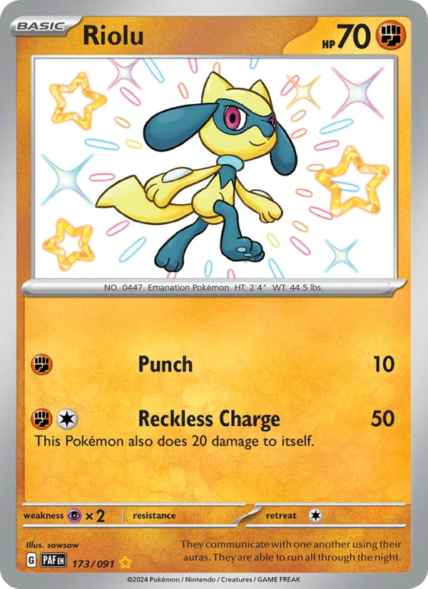 Riolu · Paldean Fates 173/91