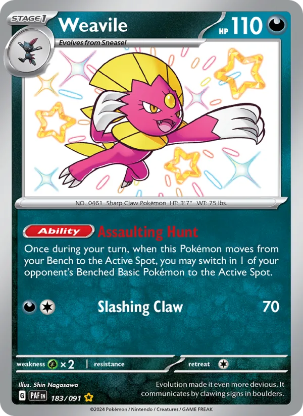 Weavile · Paldean Fates 183/91
