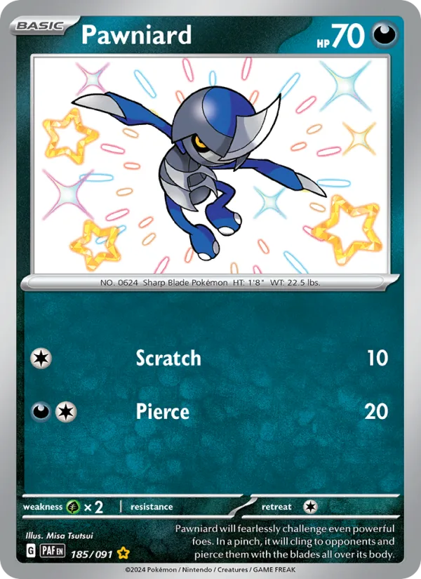 Pawniard · Paldean Fates 185/91