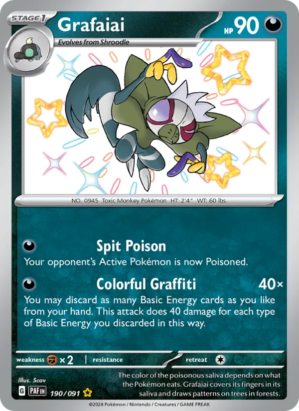 Grafaiai · Paldean Fates 190/91