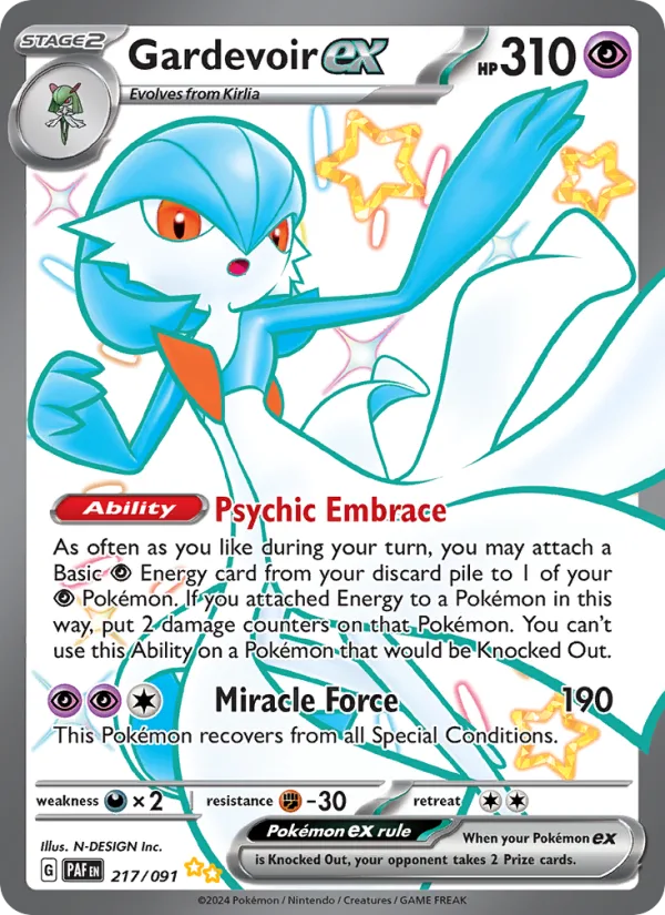 Gardevoir ex · Paldean Fates 217/91