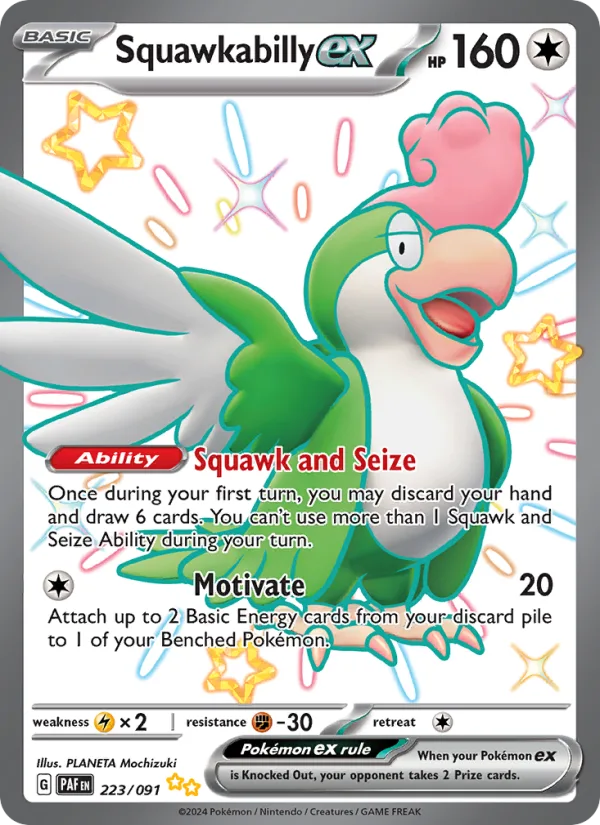 Squawkabilly ex · Paldean Fates 223/91