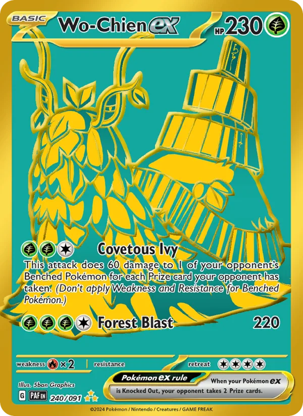 Wo-Chien ex · Paldean Fates 240/91