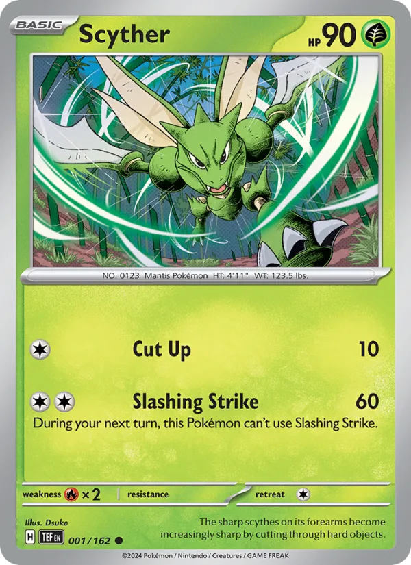 Scyther · Temporal Forces 001/162