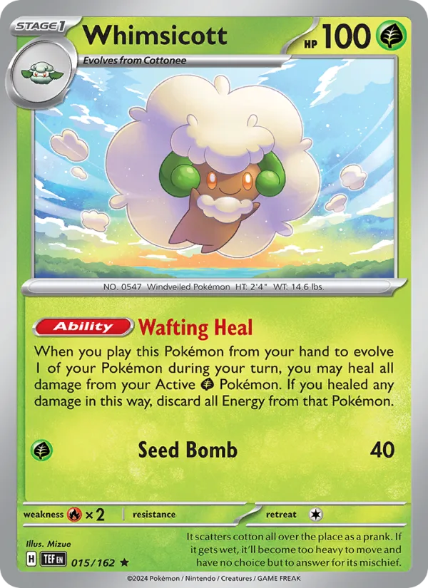 Whimsicott · Temporal Forces 015/162