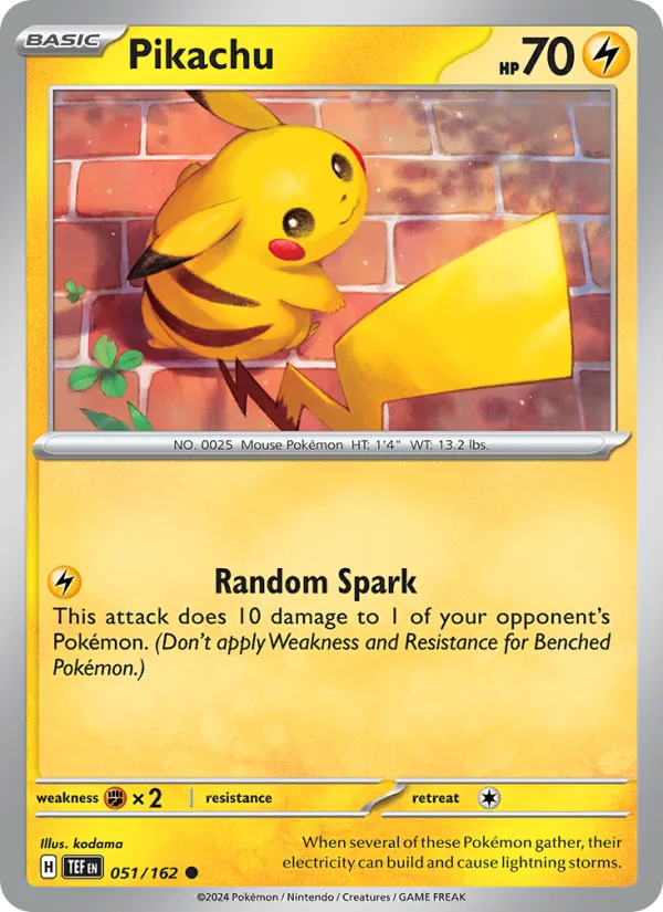 Pikachu · Temporal Forces 051/162