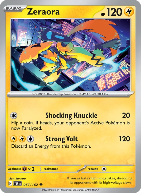 Zeraora · Temporal Forces 057/162