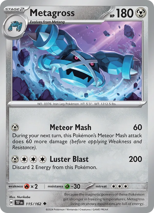 Metagross · Temporal Forces 115/162