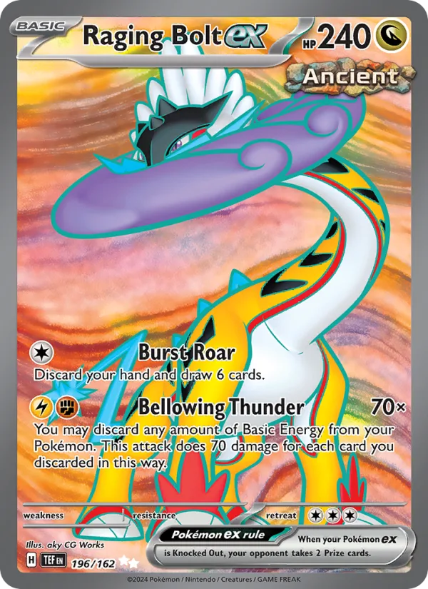 Raging Bolt ex · Temporal Forces 196/162