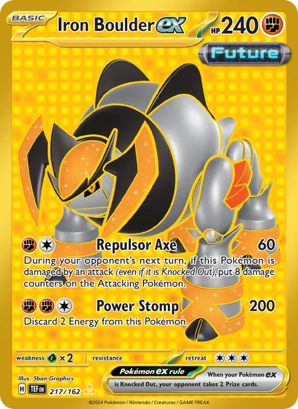 Iron Boulder ex · Temporal Forces 217/162
