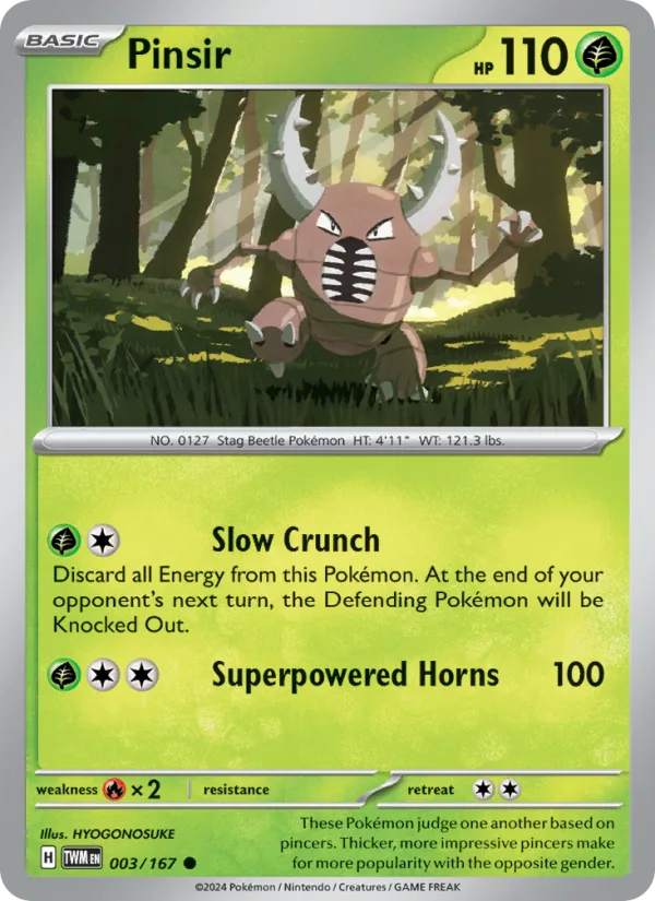 Pinsir · Twilight Masquerade 003/167