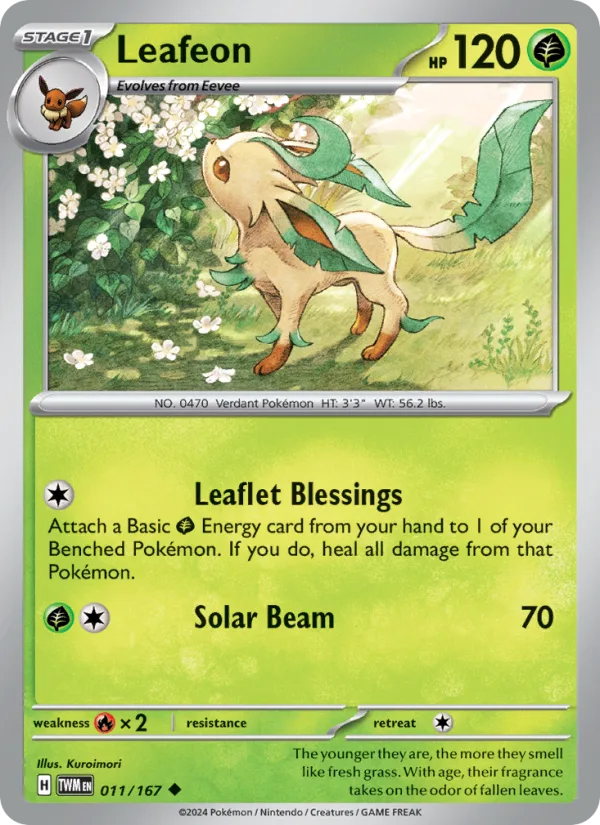 Leafeon · Twilight Masquerade 011/167