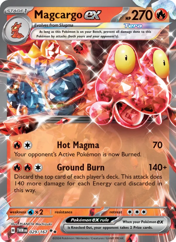 Magcargo ex · Twilight Masquerade 029/167