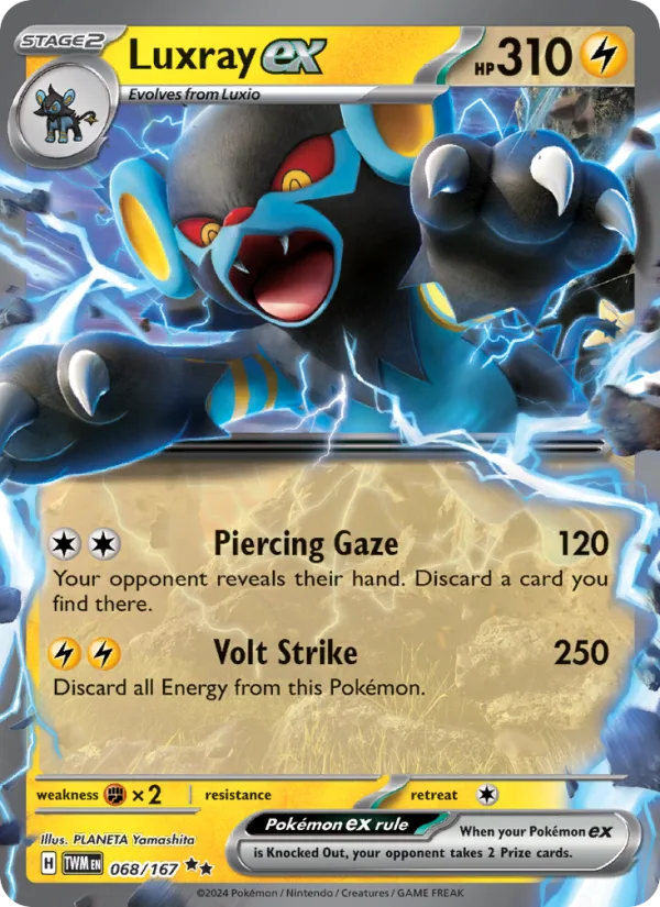 Luxray ex · Twilight Masquerade 068/167