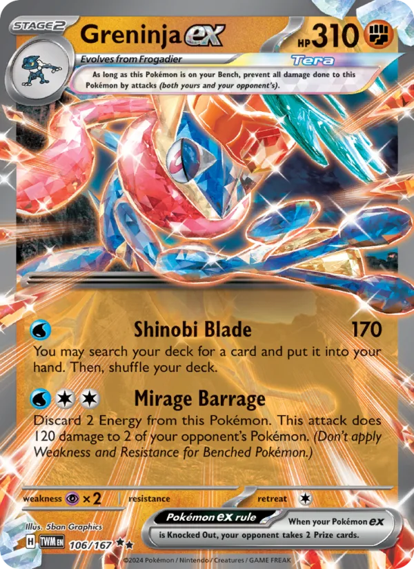 Greninja ex · Twilight Masquerade 106/167
