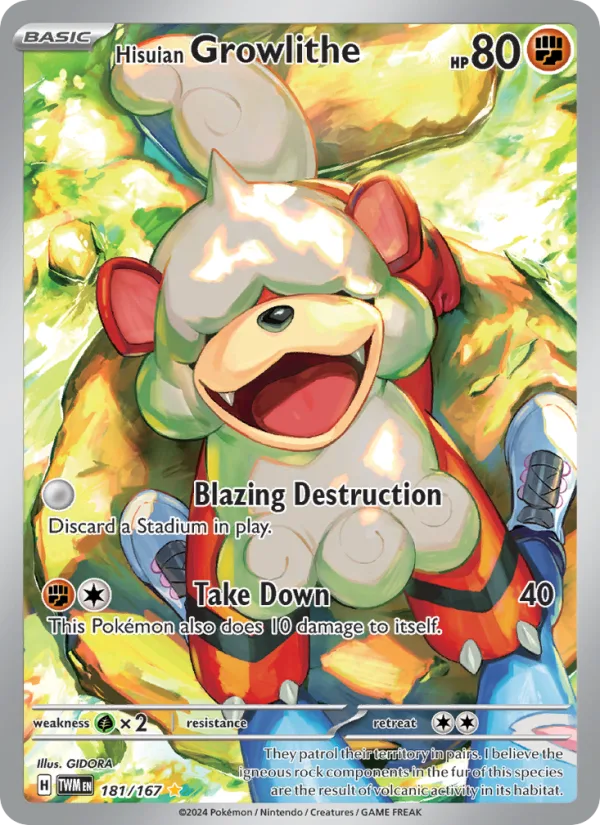 Hisuian Growlithe · Twilight Masquerade 181/167