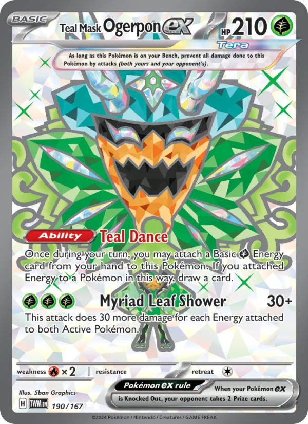 Teal Mask Ogerpon ex · Twilight Masquerade 190/167