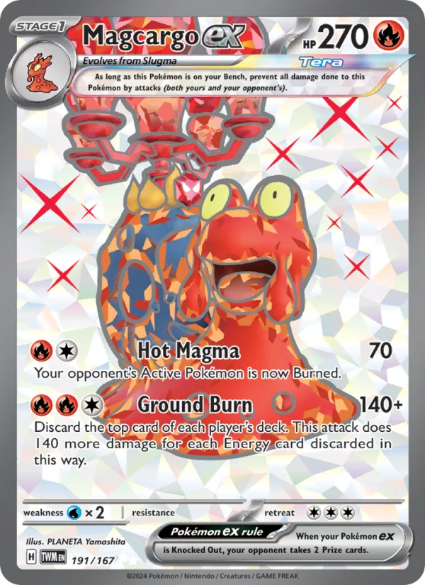 Magcargo ex · Twilight Masquerade 191/167
