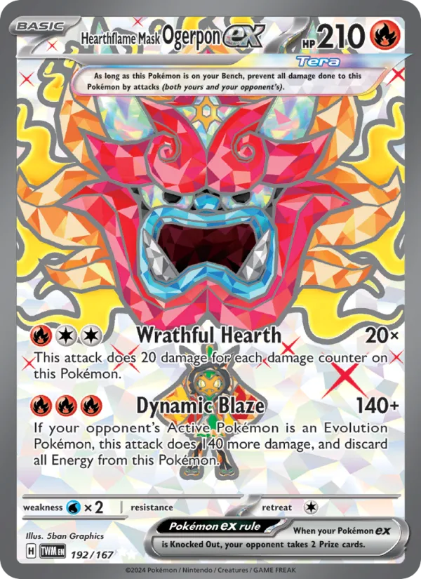 Hearthflame Mask Ogerpon ex · Twilight Masquerade 192/167