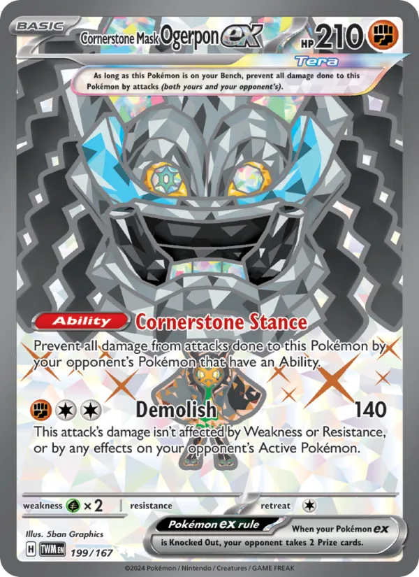 Cornerstone Mask Ogerpon ex · Twilight Masquerade 199/167