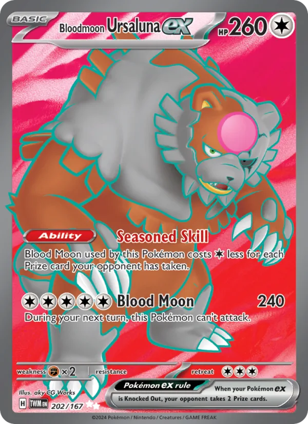 Bloodmoon Ursaluna ex · Twilight Masquerade 202/167