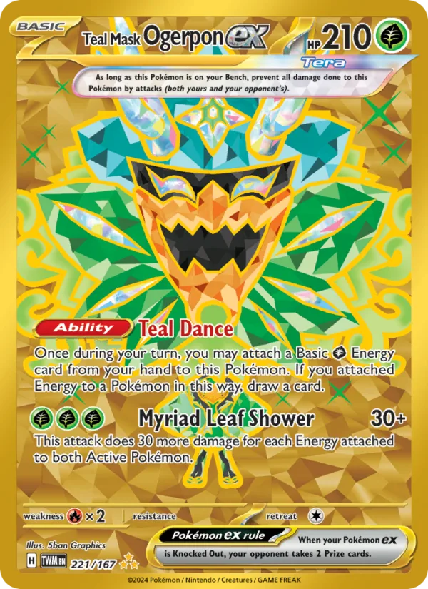 Teal Mask Ogerpon ex · Twilight Masquerade 221/167