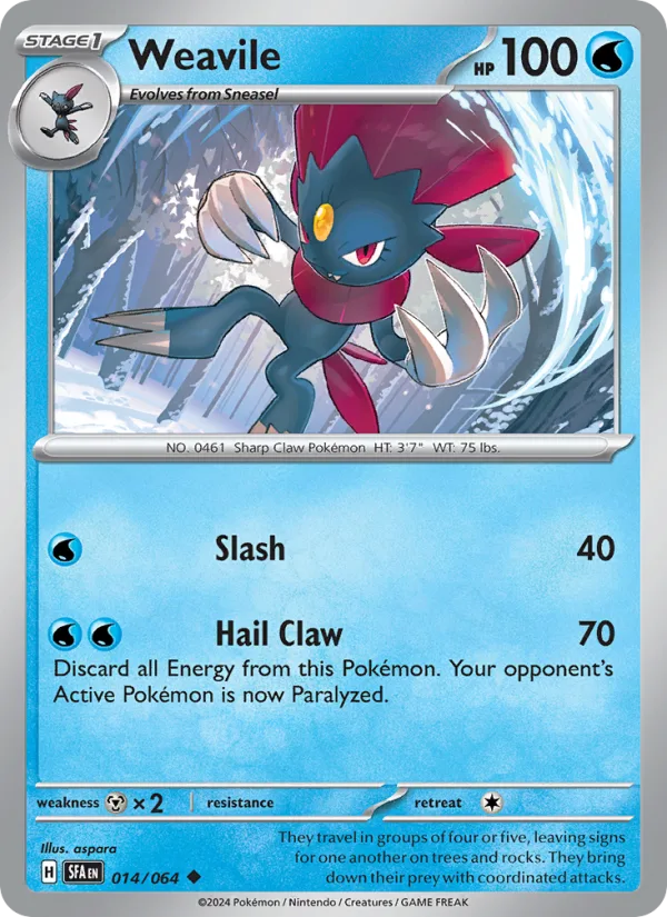 Weavile · Shrouded Fable 014/64
