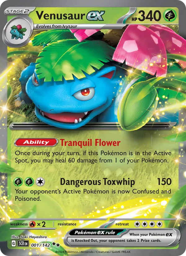 Venusaur ex · Stellar Crown 001/142