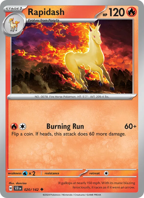 Rapidash · Stellar Crown 020/142