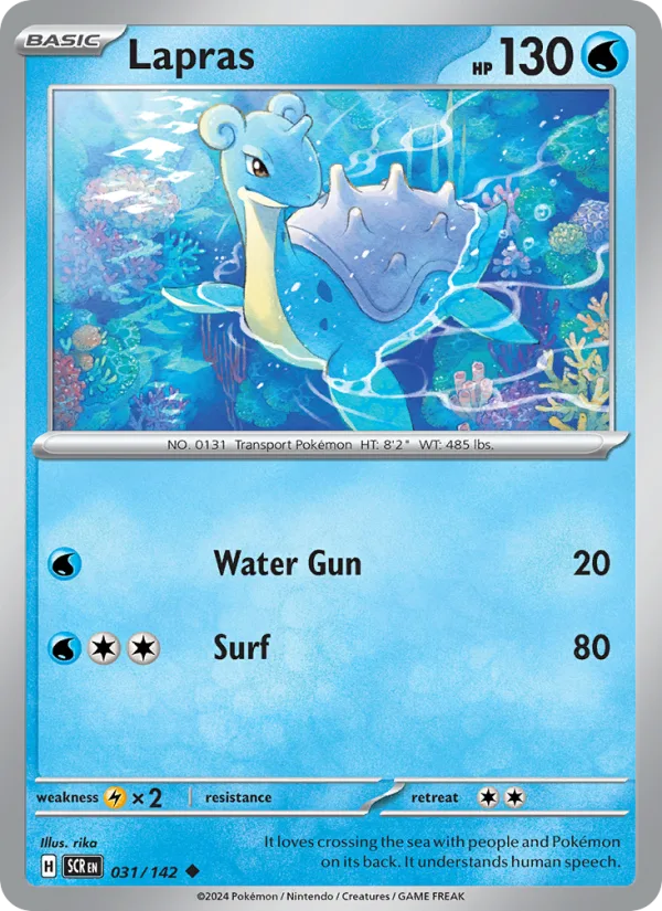 Lapras · Stellar Crown 031/142
