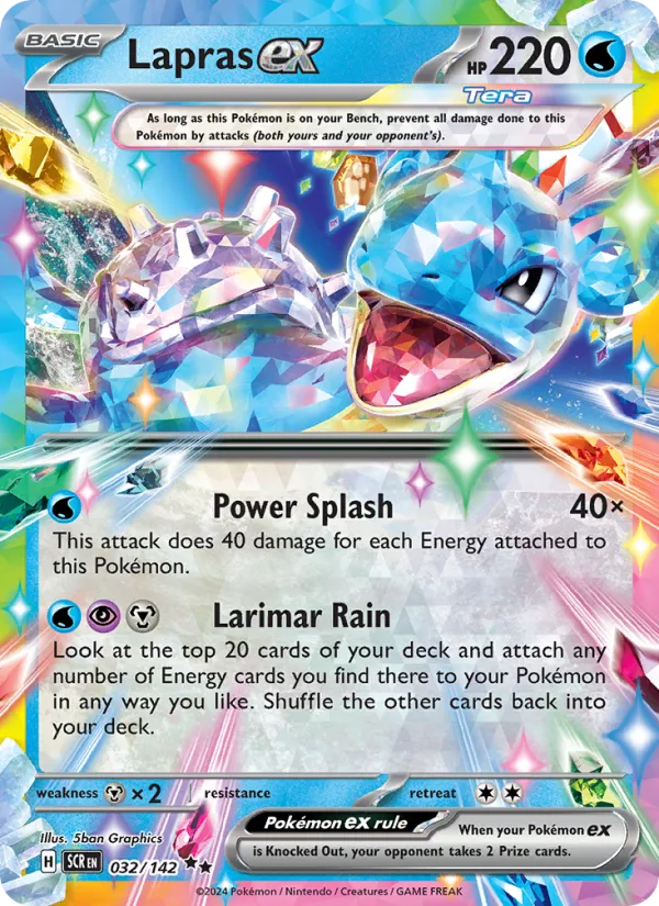Lapras ex · Stellar Crown 032/142