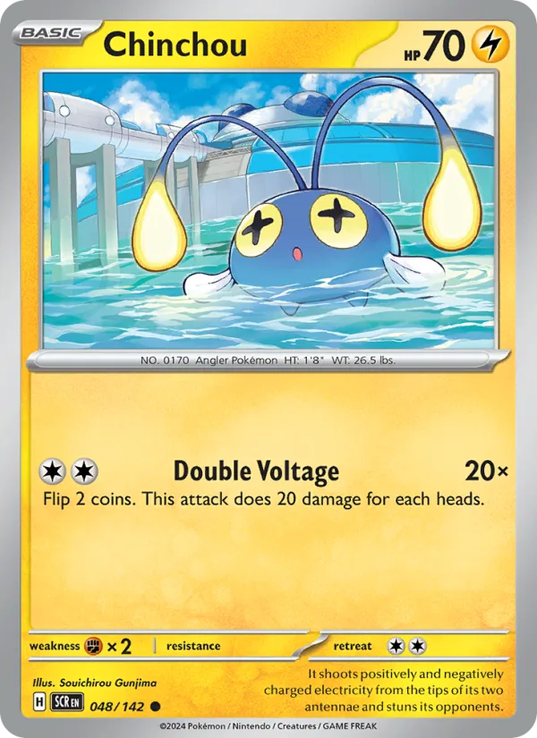 Chinchou · Stellar Crown 048/142