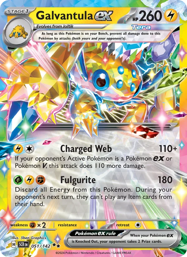 Galvantula ex · Stellar Crown 051/142