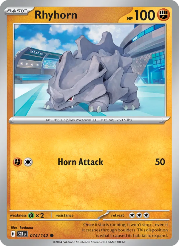 Rhyhorn · Stellar Crown 074/142