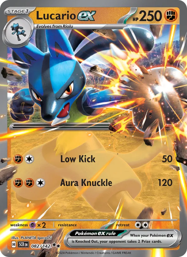 Lucario ex · Stellar Crown 082/142