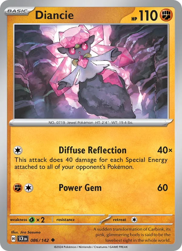 Diancie · Stellar Crown 086/142