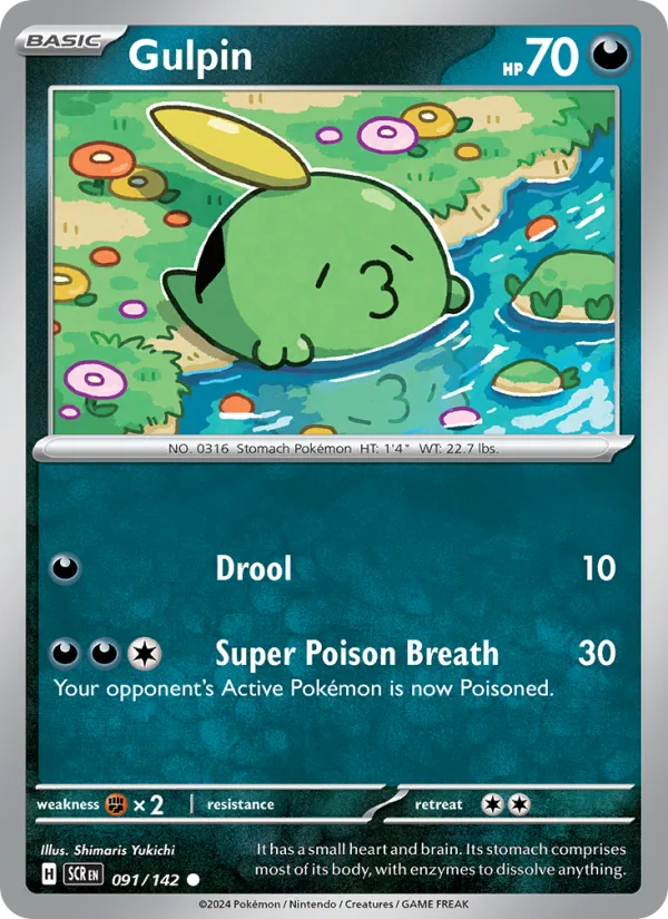 Gulpin · Stellar Crown 091/142