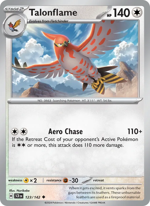 Talonflame · Stellar Crown 123/142
