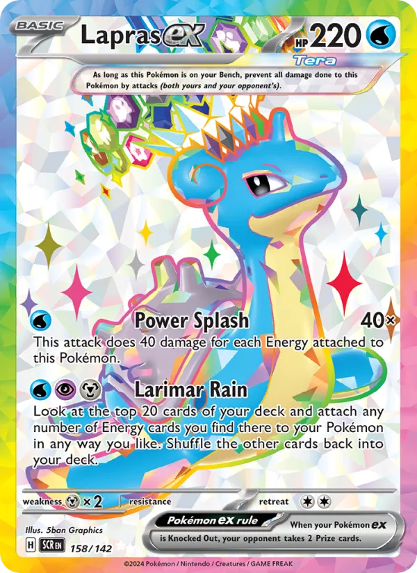 Lapras ex · Stellar Crown 158/142