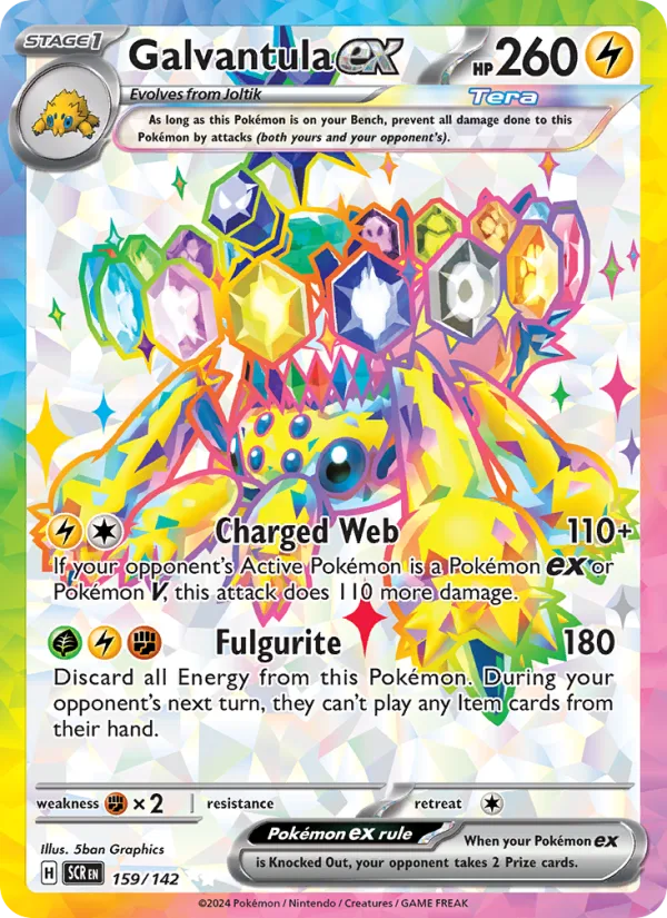 Galvantula ex · Stellar Crown 159/142